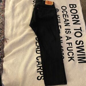 Levi's Men's Black Slim Straight Jeans